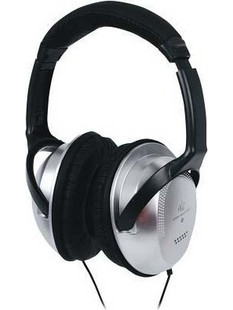 HQ HP-137HF6 Ενσύρματα Ακουστικά Hi-Fi Over Ear Μαύρα Ασημί
