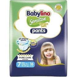 Babylino Sensitive Pants Cotton Soft Πάνες Βρακάκι Nο7 15-25kg 16τμχ