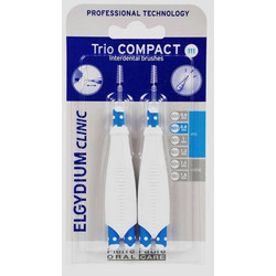 Elgydium Trio Compact 1 Σετ Μεσοδόντια Βουρτσάκια 0.8mm Μπλε 6τμχ