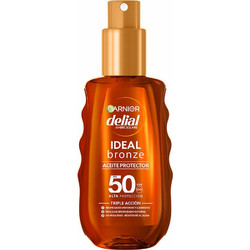 Garnier Delial Ideal Bronze Αδιάβροχο Λάδι Μαυρίσματος Σώματος SPF50 150ml