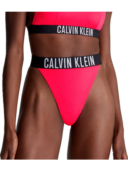 Calvin Klein Ψηλόμεσο Bikini String Φούξια KW0KW02665-XN8