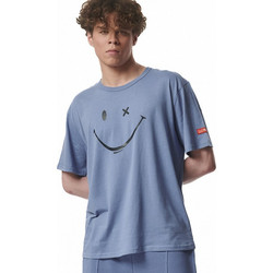 Body Action Ανδρικό Αθλητικό T-Shirt Γαλάζιο 053423