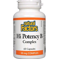 Natural Factors Hi Potency B Complex 60 Κάψουλες
