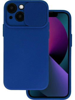 Powertech Camshield Soft Back Cover Navy Blue (iPhone 14 Plus)