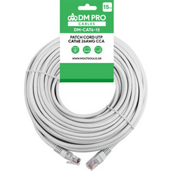 DM Pro U/UTP Cat.6e Καλώδιο Δικτύου Ethernet 15m Grey