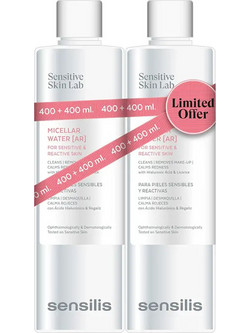 Sensilis Anti-Redness Sensitive Skin Micellar Water Ντεμακιγιάζ 2x400ml