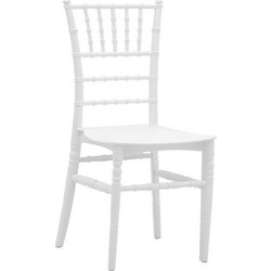 Καρέκλα Κήπου Tiffany Πολυπροπυλενίου Λευκή 273-000001