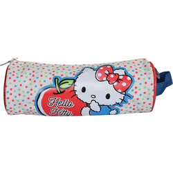 SunCe Hello Kitty Κασετίνα Βαρελάκι Μπεζ HKY-301