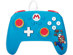 PowerA Brick Breaker Mario Wired Controller Switch Blue White NSGP0198-01