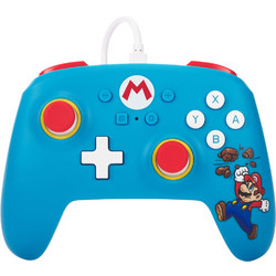 PowerA Brick Breaker Mario Wired Controller Switch Blue White NSGP0198-01