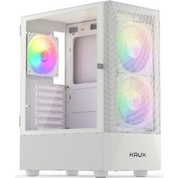 KRUX Vako White Gaming Midi Tower Κουτί Υπολογιστή με Πλαϊνό Παράθυρο