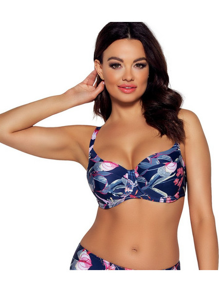 Ava Bikini Top με Ενίσχυση Navy Μπλε SK173