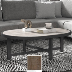 Τραπεζάκι Σαλονιού Οβάλ Ξύλινο Μ120xΠ90xΥ42cm SVNO27TS-MO