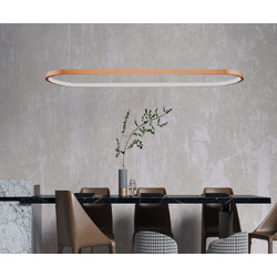Luma Lighting Κρεμαστό Φωτιστικό Οροφής Μονόφωτο LED Χρυσό 100-01391-04-Gold