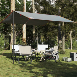 vidaXL Σκίαστρο Παραλίας Γκρι 360x294cm 94660