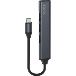 SAVIO AK-71 USB Hub 3.0 USB-C με 4 Θύρες USB-A
