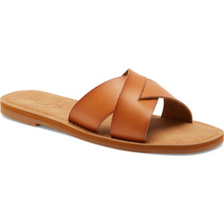Roxy Andreya Δερμάτινα Γυναικεία Σανδάλια Ταμπά ARJL200847-TAN
