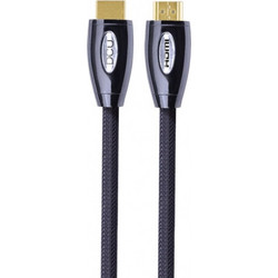 DCU Καλώδιο HDMI 2.0 Braided HDMI Male to HDMI Male 3m Black
