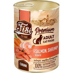 FISI Premium Adult Chunks with Salmon, Shrimp & Carrots in Gravy 400gr