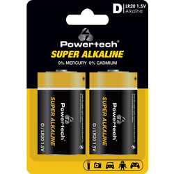 Powertech Super Alkaline D LR20 2τμχ