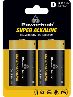 Powertech Super Alkaline D LR20 2τμχ