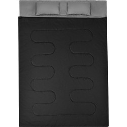Costway Sleeping Bag Διπλό 3 Εποχών Μαύρο OP3650BK