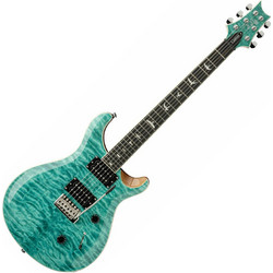 PRS Guitars SE Quilt CU24 PKG Ηλεκτρική Κιθάρα Double Cut με HH Μαγνήτες και Ταστιέρα Ebony Turquoise