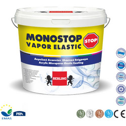 Berling Monostop Vapor Μονωτικό Ελαστομερές Χρώμα Λευκό 10lt