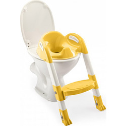 Thermobaby Kiddyloo Παιδικό Κάθισμα Τουαλέτας με Σκαλοπάτι & Χερούλια Κίτρινο