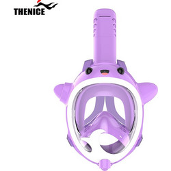 Thenice KF-5 Μάσκα Θαλάσσης Full Face Μωβ