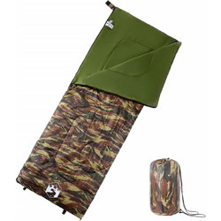 vidaXL Sleeping Bag Μονό 3 Εποχών Χακί 94457