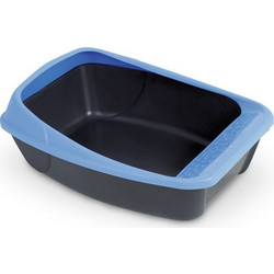 MPS Virgo Λεκάνη Γάτας Μπλε Μαύρη Μ52xΠ39xΥ20cm