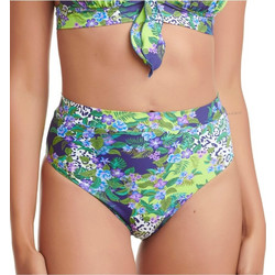 ERKA MARE Ψηλόμεσο Bikini Slip Lime Μωβ 55423