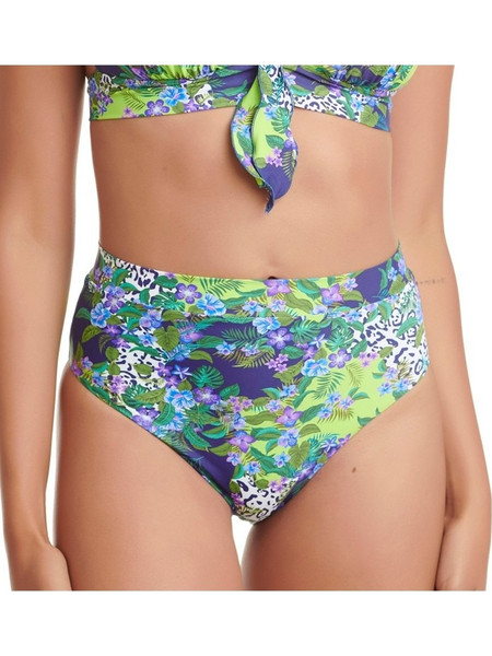 ERKA MARE Ψηλόμεσο Bikini Slip Lime Μωβ 55423