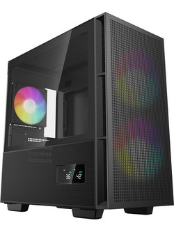 Deepcool CH360 Digital Black Micro Tower Κουτί Υπολογιστή με Πλαϊνό Παράθυρο