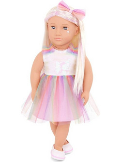 Our Generation Iris with Unicorn Outfit