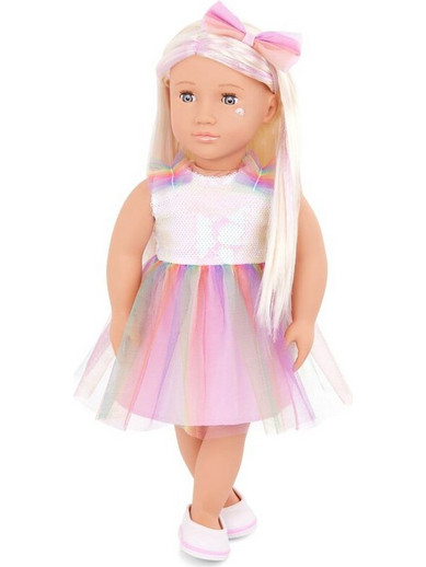 Our Generation Iris with Unicorn Outfit