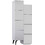 Megapap Παπουτσοθήκη Ξύλινη Stair Λευκή M62.2xΠ37.4xΥ156cm GP037-0169,3