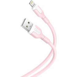 XO NB212 USB-A to Lightning Cable 1m Pink 6920680827817