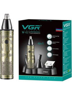 VGR V-621 Trimmer Μηχανή Ανδρική Επαναφορτιζόμενη Προσώπου Μύτης Φρυδιών & Αυτιών