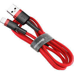 Baseus Cafule Braided USB-A to Lightning Cable 1m Red CALKLF-B09