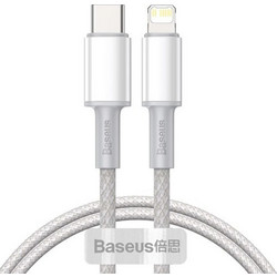 Baseus CATLGD-02 Braided USB-C to Lightning Cable 20W 1m White 6953156231924