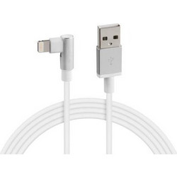 Lampa Angle 90° USB-A to Lightning Cable 2m White L3883.7/T