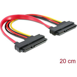 DeLOCK 84406 Καλώδιο Τροφοδοσίας 22-Pin SATA to 22-Pin SATA 0.2m Multicolor