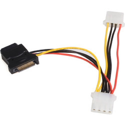 StarTech LP4SATAFM2L Καλώδιο Τροφοδοσίας 15-Pin SATA to 2 x 4-Pin Molex Male 0.15m Multicolor