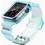 Hurtel Θήκη Σιλικόνης με Λουράκι για Apple Watch 4 / 5 / 6 / SE 42mm Διαφανής Γαλάζια