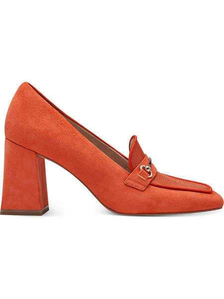 Tamaris Γόβες Suede με Χοντρό Ψηλό Τακούνι Πορτοκαλί 1-24413-42-606