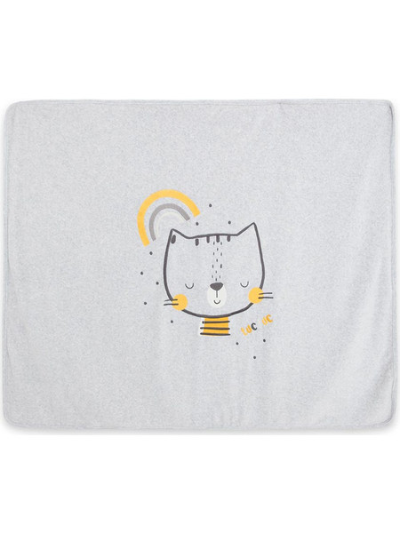 Tuc Tuc Cat Κουβέρτα Αγκαλιάς 75x100 Γκρι