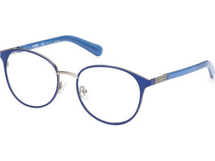Guess GU8254 092 Γυναικείος Σκελετός Γυαλιών Οράσεως Μεταλλικός Μπλε