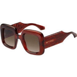 Etro 0015S Γυναικεία Γυαλιά Ηλίου Τετράγωνα Κοκάλινα Καφέ με Καφέ Φακό